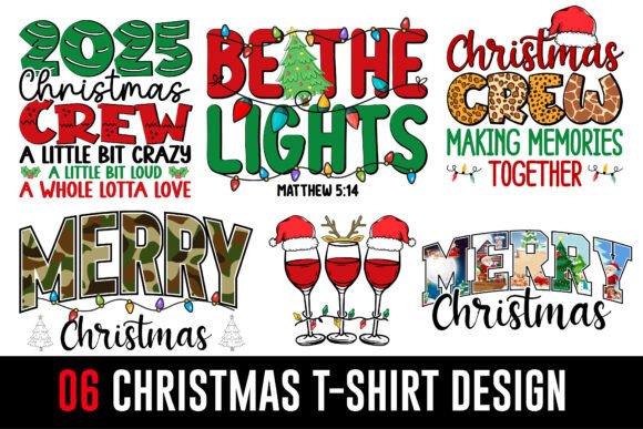 6 Christmas T-shirt Design for Festive Web