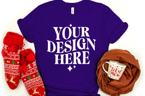 Christmas Bella Canvas 3001 Mock Purple Review