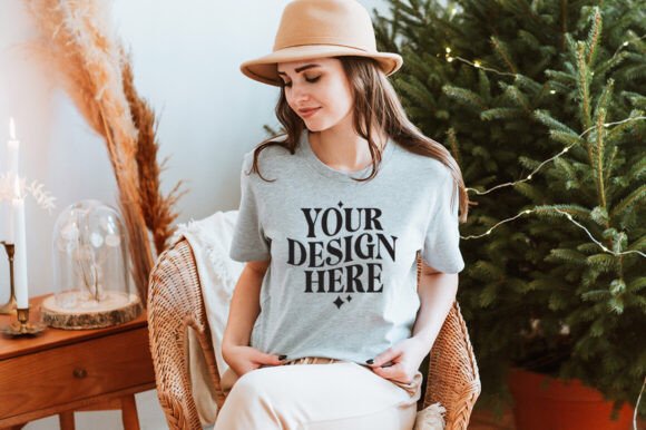 Christmas Bella Canvas 3001 Mockup 1 Review