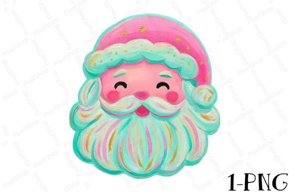 Cute Retro Santa: T-Shirt Designs & Branding