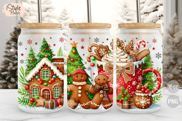 Gingerbread Christmas 16 Oz Glass Wrap Review
