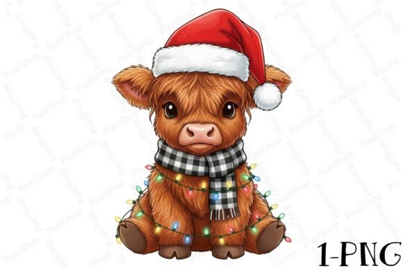 Highland Cow Lights: T-Shirt Designs & Branding