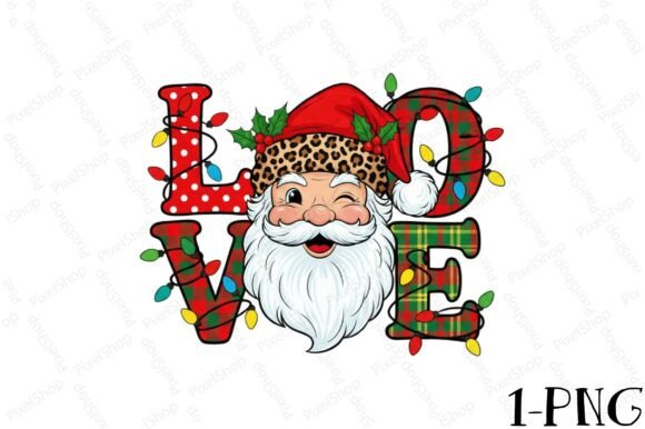 Love Christmas PNG for T-Shirt Designs