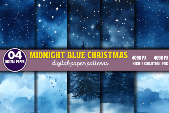 Midnight Blue Christmas Backgrounds 1 Patterns Review