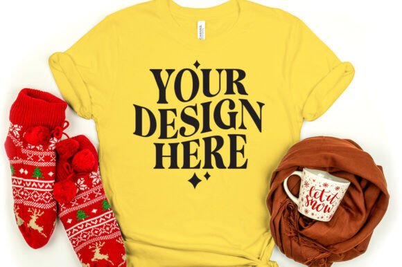 Review: Christmas Bella Canvas 3001 Mockup Yello