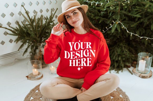 Review: Christmas Gildan 18000 Mockup 2