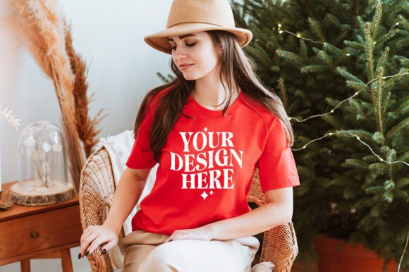 Reviewing Christmas Bella Canvas 3001 Mockup 31