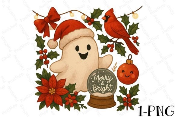 Reviewing Cute Ghost Christmas Icons PNG for Embroidery