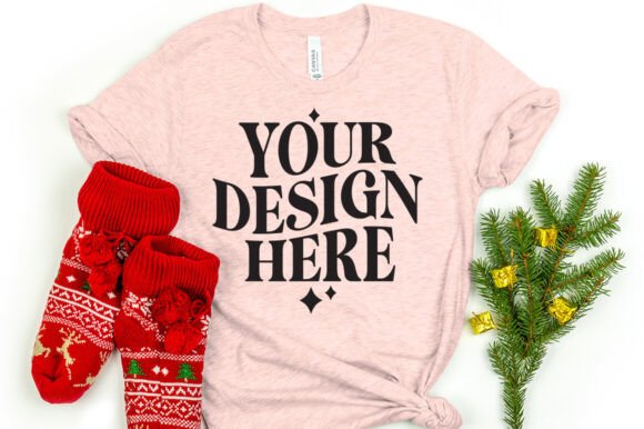 Reviewing the Christmas Bella Canvas 3001 Mockup